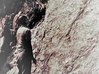 La Storia di Nicem srl | 1971 Papà Birolini mentre osserva la Roccia della Cava